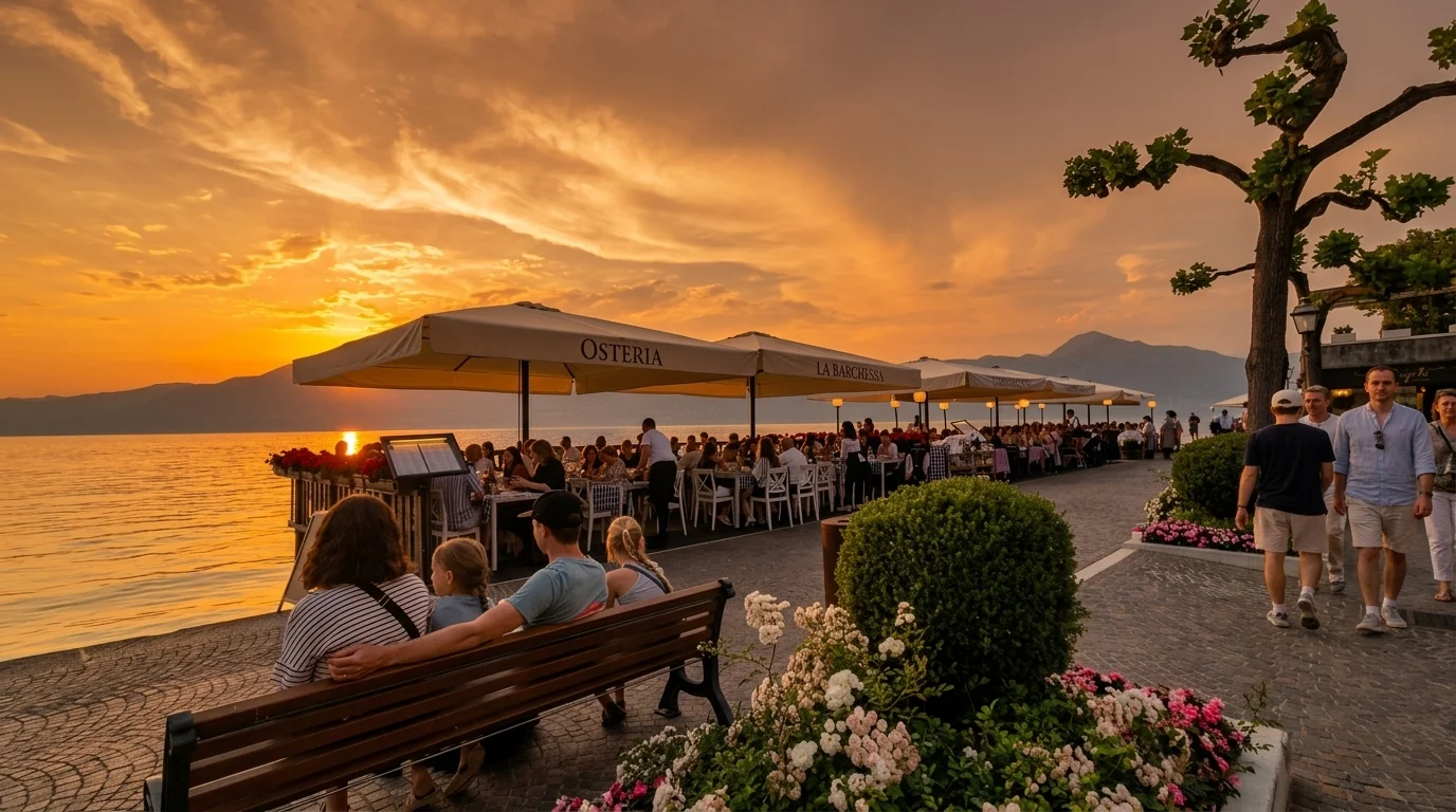 Veranda con fiori e vista lago Veranda con fiori e vista lago
